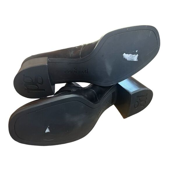 Paul Green Black Leather Low Heeled Penny Loafer NWOB Size 7/US 9 1/2 - Picture 9 of 10